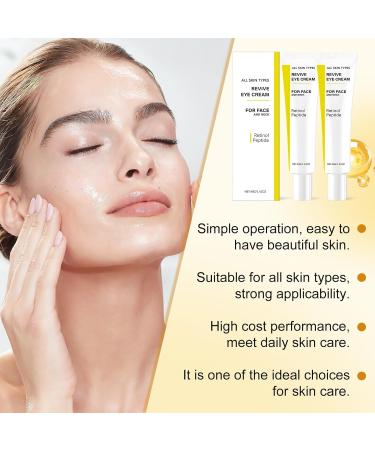 2PCS Revive Retinol Under Eye Cream Revive Hydrating Eye Cream For Face and Neck Firming & Moisturizes Reduces Wrinklesfor All Skin Types - Buy Online on GoSupps.com