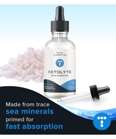 Total Hydration Electrolyte Supplement Bundle - Daylyte Daily Hydration Unflavored (39 Drops) + Ketolyte Rapid Hydration Unflavored (39 Drops) for Endurance Rejuvenation - Calorie Free Vegan - Buy Online on GoSupps.com