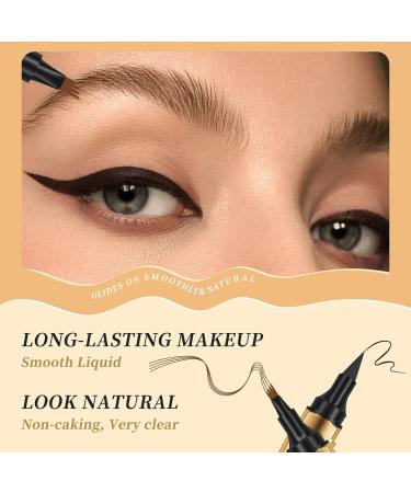 Eyebrow Pen Eyebrow 4 Tip Brow Pencil Eyebrow Pen Eyebrow Pencil Last All-Day Eyebrow Pencil with Fork Tip (Grey) - Buy Online on GoSupps.com