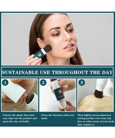 Buy Translucent Mineral Powder Sunscreen SPF 35 - Lightweight Oil Control Setting Powder for Face - Buy Online on GoSupps.com