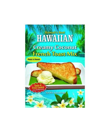 Hawaii's Best Hawaiian Creamy Coconut French Toast Mix 4 Ounce (Pack of 1)