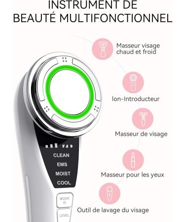 ANLAN 5 in 1 Anti Wrinkle Device Anti-Aging Beauty Device for Facial Care Deep Cleansing Face Lift with Makeup Remover Pad - Buy Online on GoSupps.com