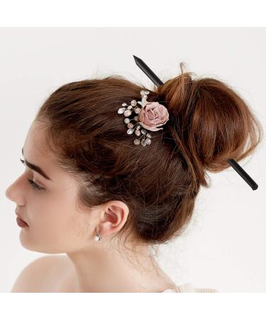 WILLBOND Vintage Wood Hair Sticks - 20 Pieces Pencil Chopstick Hair Clip for Women and Girls Bun Hairstyles - Black Long Hairpins - Chinese Hair Chopsticks Decorative Holder - Buy Online on GoSupps.com