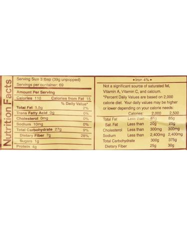 Amish Country Popcorn Ladyfinger - 6 lb Bag | Non-GMO & Gluten Free | Old Fashioned Kernels | 6 Pound Pack - Buy Online on GoSupps.com