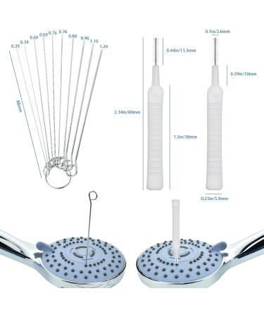 Shower Head Cleaning Brush - Anti Clogging Tool for Small Holes & Nozzles | International Shipping Available - Buy Online on GoSupps.com