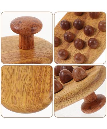 Minkissy Wooden Massage Comb Set - Wide Teeth Hairbrush for Wet & Dry Hair Scalp Care & Gua Sha Tools (2 Pieces) - Buy Online on GoSupps.com