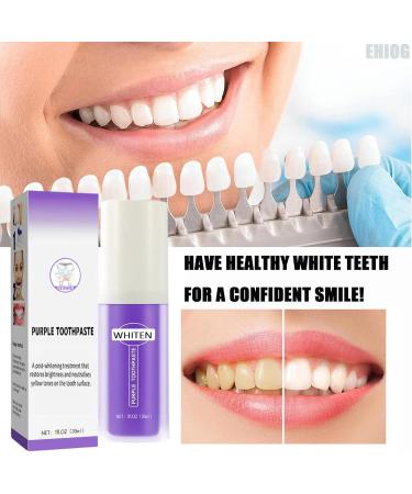 Violet Toothpaste - Purple Whitening Toothpaste for White Teeth & Stain Removal - Buy Online on GoSupps.com