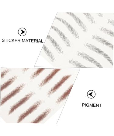 Healvian 8pcs Imitation Eco Eyebrow Sticker Makeup Stickers Natural Eyebrow Stickers Hair- Transfer Stickers - Buy Online on GoSupps.com