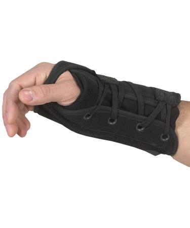 Lace-Up Left Hand Wrist Support Black X-Small