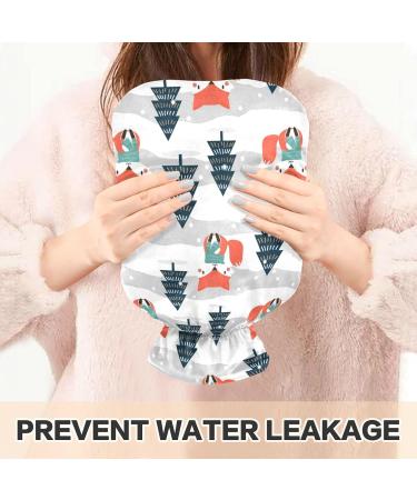 Naanle Christmas Tree Fox Hot Water Bottle - 1L Transparent - Warm & Cold Therapy - Hand & Foot Warmer for Pain Relief - Buy Online on GoSupps.com