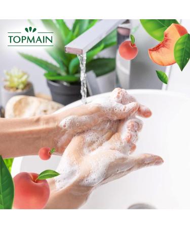 TOPMAIN - Savon main liquide - Formule nettoyante et d graissante - doux et hydratant - Parfum p che - 5L - Fabrication fran aise Unique - Buy Online on GoSupps.com