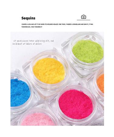 Rantoloys 12 Color Velvet Flocking Powder Set - Nail Art Glitter Polish for DIY Decoration - Buy Online on GoSupps.com