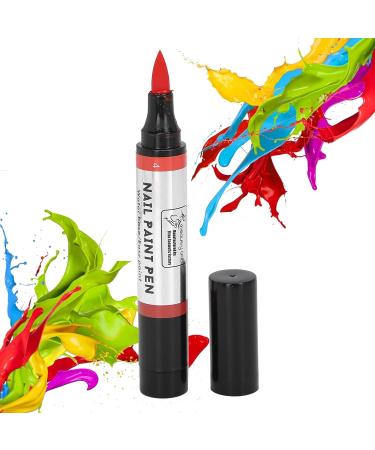 Nail Art Polish Pen Excellent Effect Nail Polish Pen Safe Bright Reliable for Manicurist for Nail Salons(04) - Buy Online on GoSupps.com