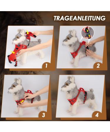 Buy Eyin Adjustable Dog Harness for Medium Dogs - Breathable Reflective & Padded - Perfect for Training (Red M) - Buy Online on GoSupps.com