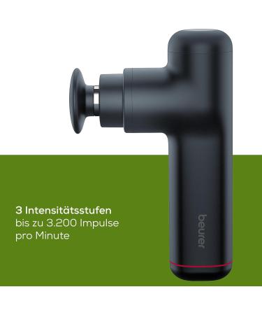 Beurer MG 79 Massage Gun - Compact & Sensitive | 3 Attachments & Intensity Levels | Perfect for Gentle Trigger Point Muscle Relief - Buy Online on GoSupps.com