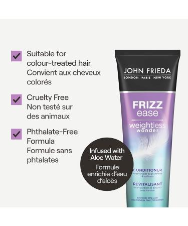 John Frieda Frizz Ease Weightless Wonder Conditioner for Hair Frizz Control (250mL) - Buy Online on GoSupps.com