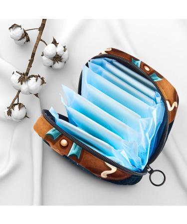 MUOOUM Christmas Gingerbread Pattern Women's Menstrual Storage Bag | Portable Zipper Bag for Teens & Women - Buy Online on GoSupps.com