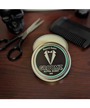 Buy GROOMZ Beard Balm - All-Natural Alpha Scent - 2 oz Made in USA | International Shipping Available - Buy Online on GoSupps.com
