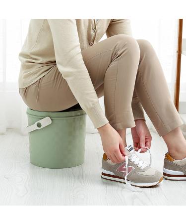 NEDLON Thicken Chamber Pot with Lid Portable Plastic Bucket Potty Storage Stool for Camping Travel Home Car Multipurpose (Color : Green Size : 28cm) 28cm Green - Buy Online on GoSupps.com