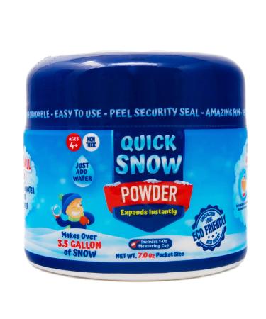 ECO GREEN SUPER ABSORBENT Quick Snow Powder: Instant Snow - Pocket Size 7.0 Oz