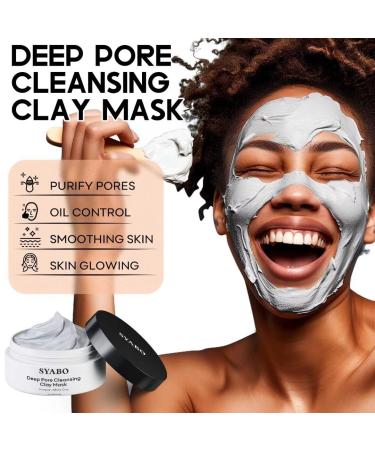 Amazonian White Clay Refreshing Pore Mask | Blackhead Remover & Resurfacing Treatment | 200ml for Flawless Skin - International Shipping Available - Buy Online on GoSupps.com