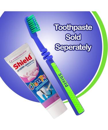 Shield Care Flex Junior Toothbrush - Super Soft Bristles for Maximum Oral Care - 4 Colors, 4 Count - Kids' Dental Hygiene Essential - Buy Online on GoSupps.com