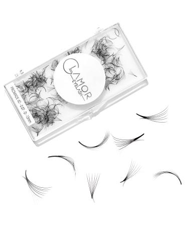 GLAMOREYELASH 500 Promade Natural Eyelash Extension | Handmade Individual Lashes Loose Fan from 3D to 16D | 0.03/0.05/0.07mm Thickness of Mink Lashes | C CC D Curl for Cat Eye Lashes | 8 - 16mm Length for Fluffy Eyelash ...