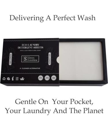 Green Limitless Eco Laundry Detergent 120 Sheets - Light Fresh Floral Scent - Buy Online on GoSupps.com