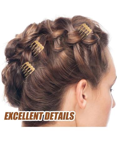 Beaupretty 5 Teeth Hair Side Comb Metal Side Hair Combs French Twist Updo Clip Wedding Bridal Veil Combs French Twist Hair Styling Tool Accessories - Buy Online on GoSupps.com