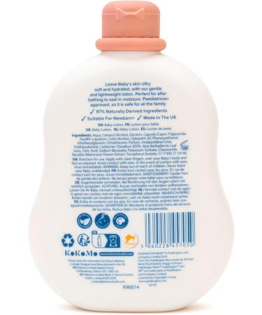 Paddington Baby Moisturizing Lotion 250ml - Suitable for Newborns + - Pediatrician Approved - Suitable for Sensitive Skin - Dematologically Tested - Made in the UK - 97% - Buy Online on GoSupps.com