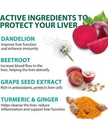 Liver Cleanse Detox & Repair - Health Liver Support Herbal Supplement with Milk Thistle Burdock Turmeric Curcumin Dandelion and More - 60 Vegan Liquid Phyto-Caps - Buy Online on GoSupps.com