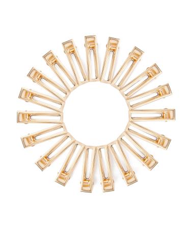 Golden Square Hair Clips for Thick Hair - 20 Pack Gothic Gold-Colored Hairpins (6.5 cm) for Women & Children - Buy Online on GoSupps.com