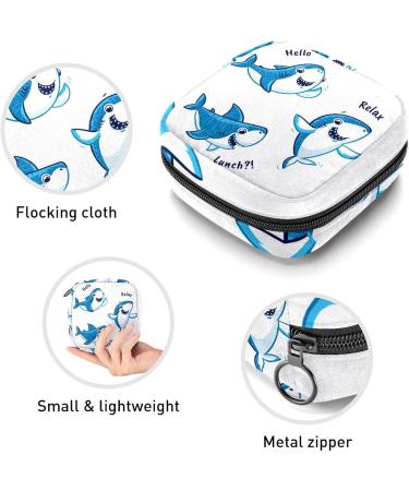 Women's Bonds Storage Pockets Stillpad Holder - Portable Period Kit Bag for Women & Girls - Three Shark Design - Buy Online on GoSupps.com