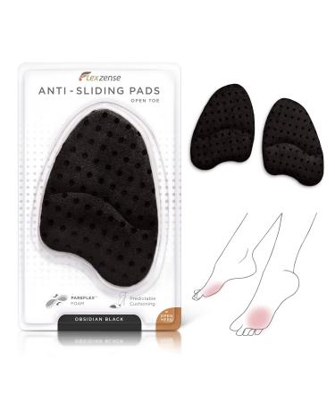FLEXZENSE Anti-Sliding Pads Open Toe | Maximum cushioning and reduces slipping of the foot | 1 pair (Obsidian black) - Buy Online on GoSupps.com