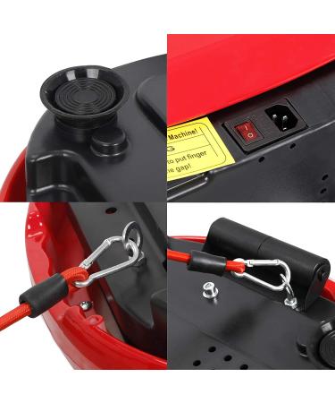 Super Deal Pro Vibration Plate Exercise Machine - Whole Body Workout Fitness Platform with Loop Bands, Bluetooth & Remote - 99 Levels Red - Buy Online on GoSupps.com