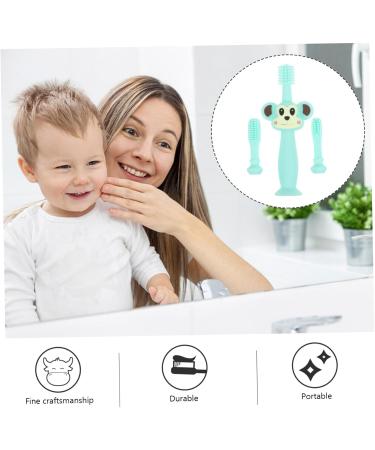 Healvian Silicone Teether Toothbrush | Soft Fur Toddler Training Brush for Teething Relief - Durable & Safe - Buy Online on GoSupps.com