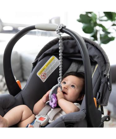 Bumkins Platinum Silicone Pacifier Clip | Baby Toy Straps for Sippy Cup, Teether | Gray | Safe for Teething Babies - Buy Online on GoSupps.com