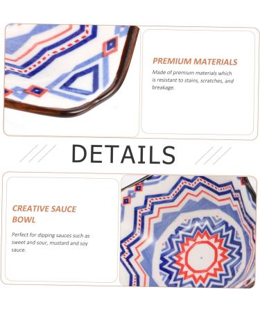 Zerodeko 4pcs Sauce Dish Pasta Plates Dip Bowls Saucer Plates Container for Food Ceramic Dipping Dish Snack Dish Salad Containers Wasabi Sauce Bowls Ceramics Vintage Seasoning - Buy Online on GoSupps.com