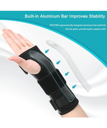 Apasiri Wrist Brace with Aluminum Bar - Breathable Support for Carpal Tunnel, Arthritis, Tendonitis - L/XL Size - 1 PCS - Buy Online on GoSupps.com