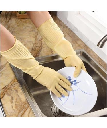 Unisex Gloves Cleaning Gloves Rubber Cleaning Gloves For Washing Long Kitchen Cleaning Accessories Dishwashing Gloves Roseo - Buy Online on GoSupps.com