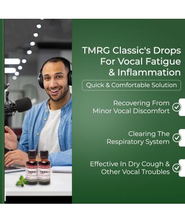 TMRG Classic Professional Vocal Cord Remedy 100% Natural Herbal Supplement Drops for Sore Throat hoarse Voice Hoarseness Vocal Damage Repair Vocal Problems craked Voice (15ml) - Buy Online on GoSupps.com