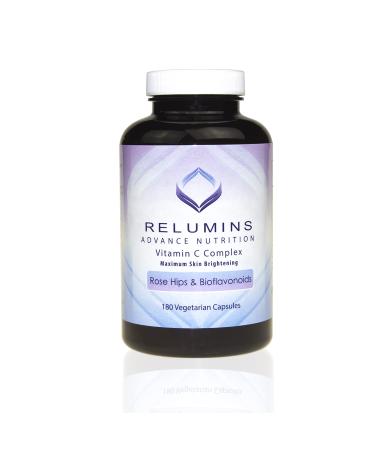 Relumins Advance Vitamin C - MAX Skin Brightening Complex with Rose Hips & Bioflavonoids - Three Month Supply! - Buy Online on GoSupps.com