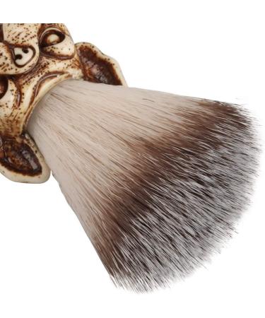 Faletony Nylon Shaving Brush with Skull Wooden Handle - Bulldog Design for Men | Premium Beard Brush for a Smooth Shave - Buy Online on GoSupps.com