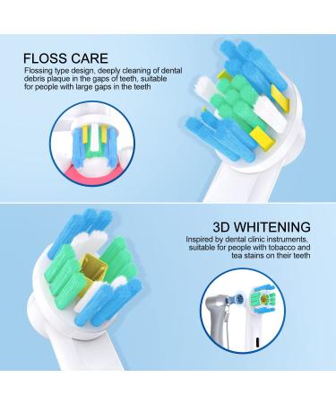 16 Pack Professional Electric Toothbrush Replacement Heads for Oral B - Compatible with Pro Genius and Smart - Replacement Brush Heads - Buy Online on GoSupps.com