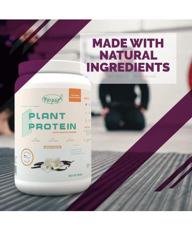VORST Vegan Protein Powder Vanilla with Multivitamins 900g 45 Servings | Natural Plant Based Pre Post Workout & Meal Replacement Shake | 1 Jar - Buy Online on GoSupps.com