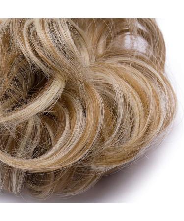 Updo Hairpiece Scrunchy Scrunchie Bun 35g Ribbon Ponytail Extensions Wavy Curly Messy Donut Chignons Honey Blond-Bleach Blond - Buy Online on GoSupps.com