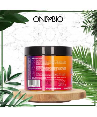 ONLYBIO Hair Balance hair mask with shea butter coconut oil and mango butter for volumefree dry hair vegan and natural - Buy Online on GoSupps.com