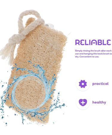 PATKAW Natural Loofah Bath Sponge Organic Luffa Bath Shower Sponge Exfoliating Back Body Scrubber for Shower - Buy Online on GoSupps.com