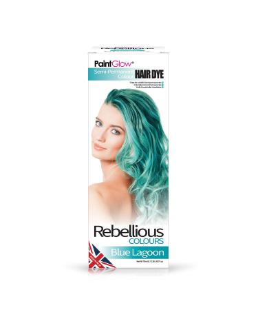 Rebellious Colours Vegan Semi Permanent Hair Dye Colour 100ml (Blue Lagoon)