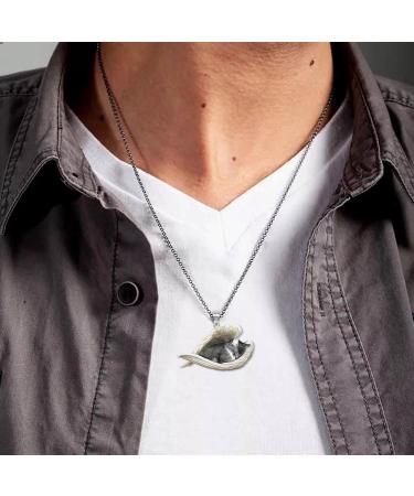 Lidssacde Pet Necklace with Sleeping Dog Trailer - Sweet Angel Gift for Animal Lovers | Ideal for Boys & Girls - Chain Fastening 02 - Unique Personalized Jewelry - Buy Online on GoSupps.com